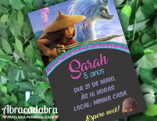 Convite Digital Raya e o último dragão