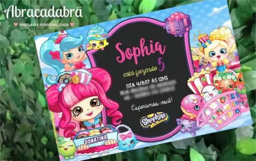 Convite Digital Shopkins