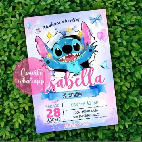 Convite Digital Stitch 24