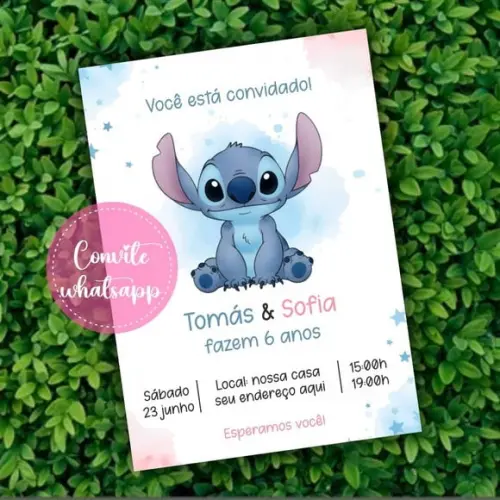 Convite Digital Stitch 26