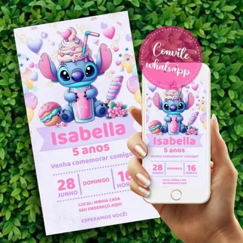 Convite Digital Stitch 31
