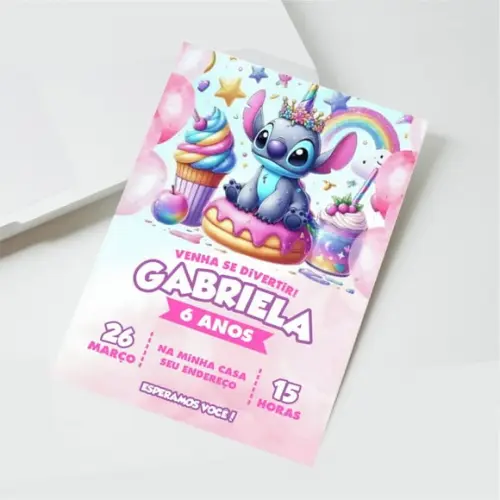 Convite Digital Stitch 33