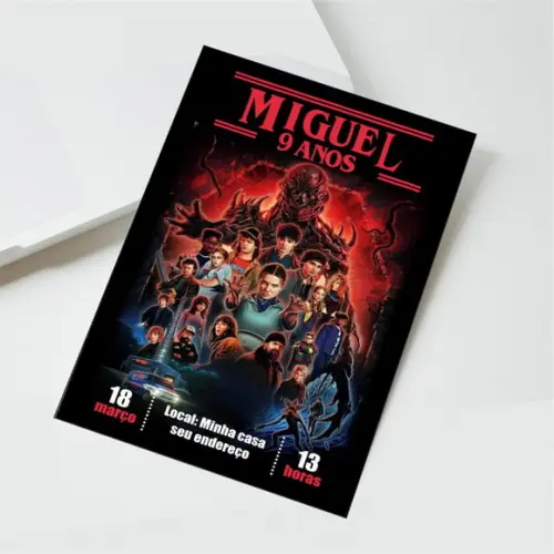 Convite Digital Stranger Things 5ª Temporada