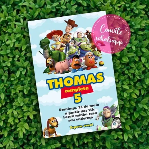 Convite Digital Toy Story