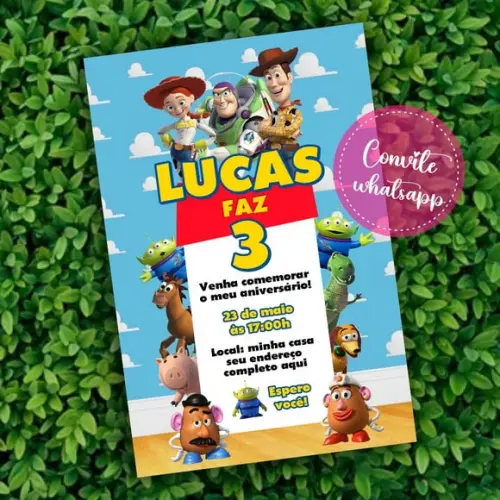 Convite Digital Toy Story