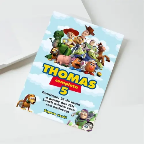 Convite Digital Toy Story