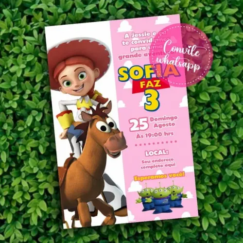 Convite Digital Toy Story Jessie