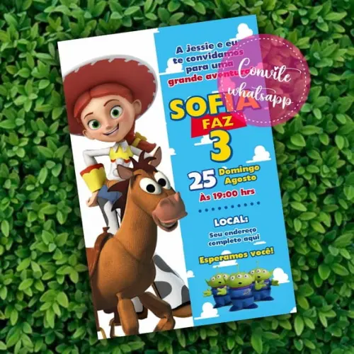 Convite Digital Toy Story Jessie