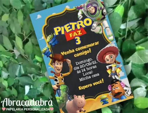 Convite Digital Toy Story