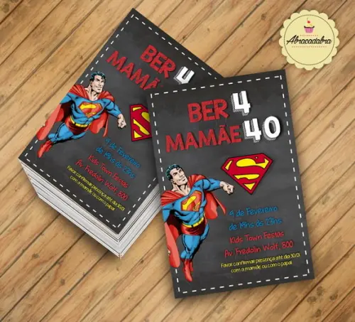 Convite Super Homem Digital