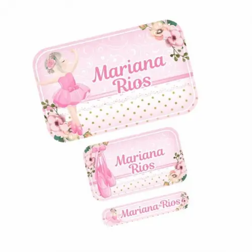 Etiqueta Escolar Bailarina