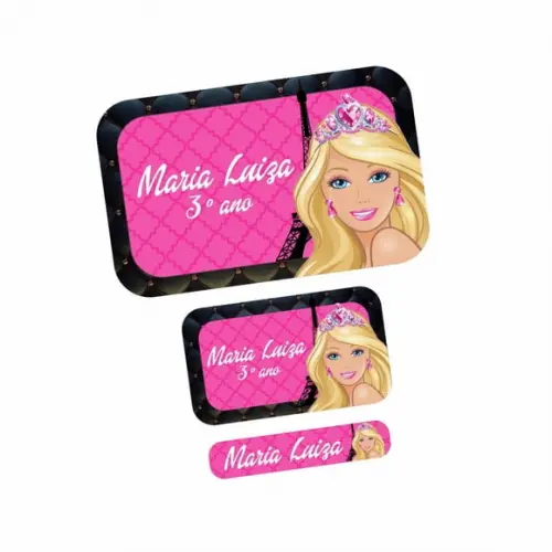 Etiqueta Escolar Barbie Paris