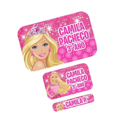Etiqueta Escolar Barbie