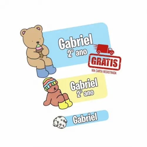 Etiqueta Escolar Bobbie Goods Frete Grátis