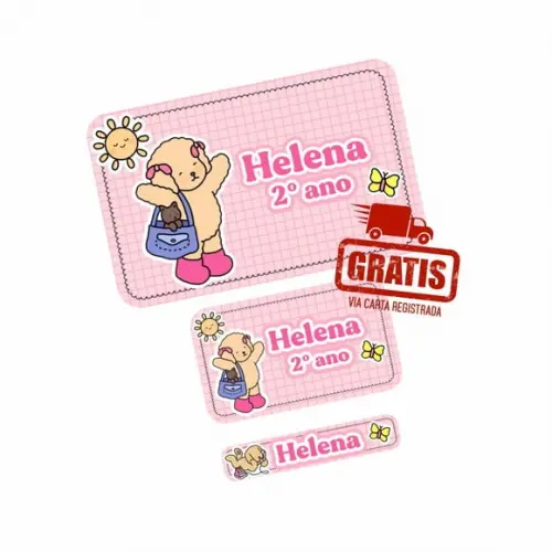 Etiqueta Escolar Bobbie Goods Frete Grátis
