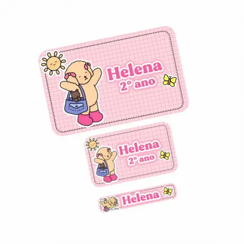 Etiqueta Escolar Bobbie Goods 250 Unidades