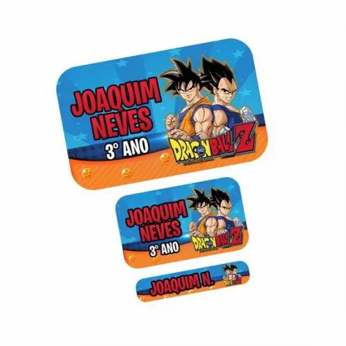 Etiqueta Escolar Dragon Ball Z