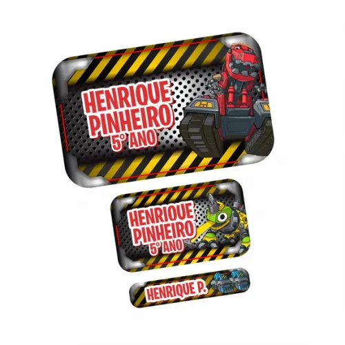 Etiqueta Escolar Dinotrux
