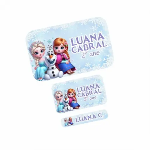 Etiqueta Escolar Frozen