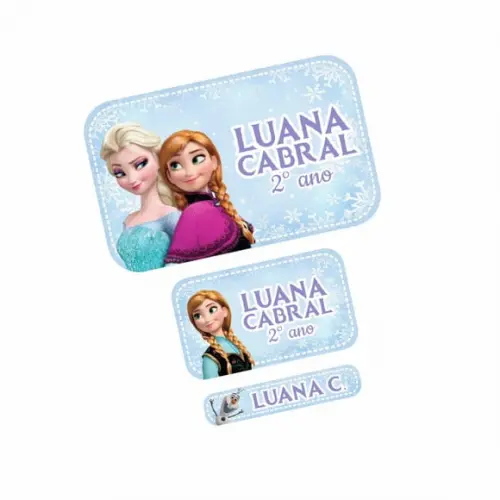Etiqueta Escolar Frozen