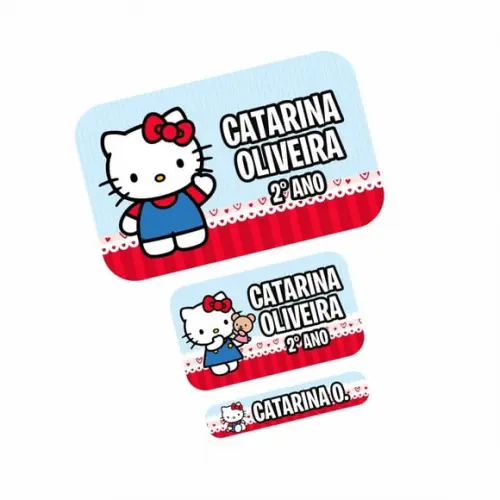 Etiqueta Escolar Hello Kitty