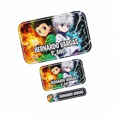 Etiqueta Escolar Hunter x Hunter