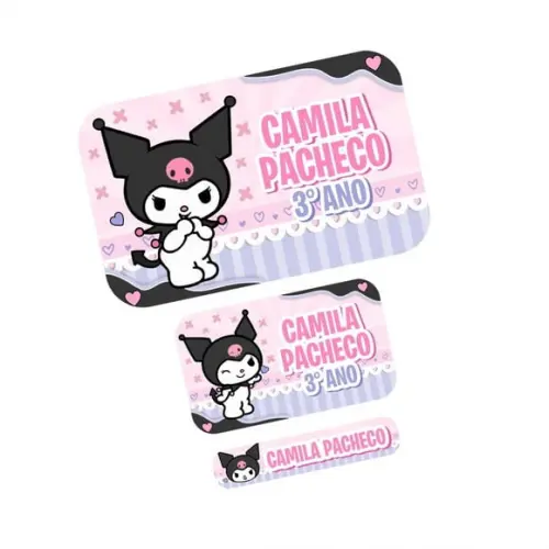 Etiqueta Escolar Kuromi