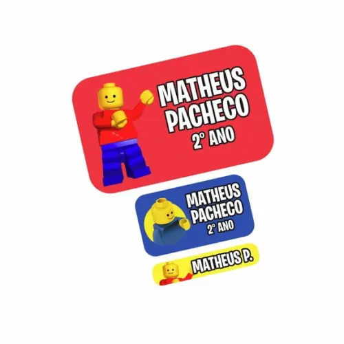 Etiqueta Escolar Lego