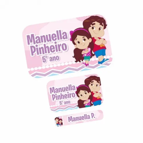 Etiqueta Escolar Maria Clara e Jp