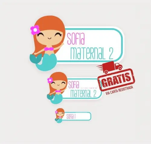 Etiqueta Escolar Menina 122 Unidades - Frete Grátis