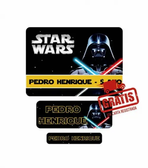 Etiqueta Escolar Menino 250 Unidades - Frete Grátis