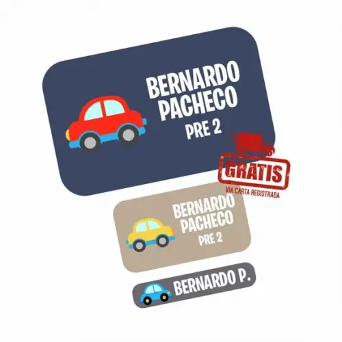 Etiqueta Escolar Menino 250 Unidades - Frete Grátis