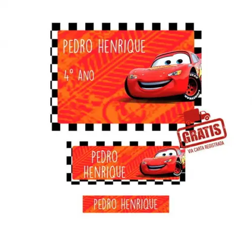 Etiqueta Escolar Menino 250 Unidades - Frete Grátis
