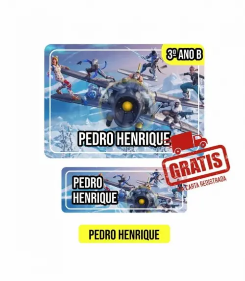 Etiqueta Escolar Menino 250 Unidades - Frete Grátis Cr