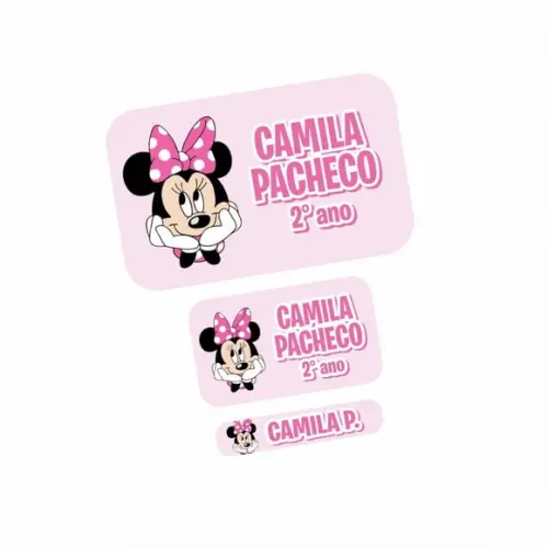 Etiqueta Escolar Minnie