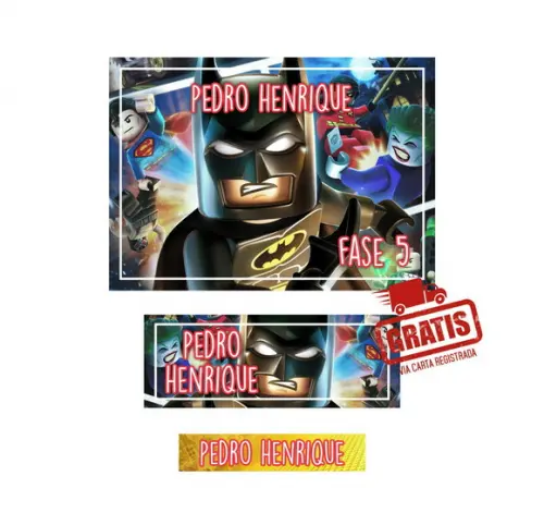 Etiqueta Escolar Menino 250 Unidades Frete Grátis