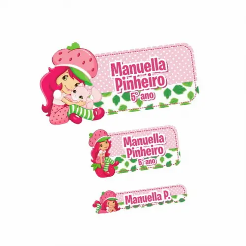 Etiqueta Escolar Moranguinho