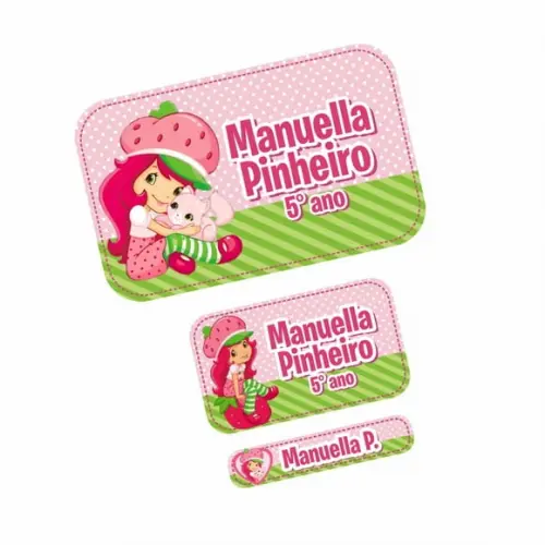 Etiqueta Escolar Moranguinho