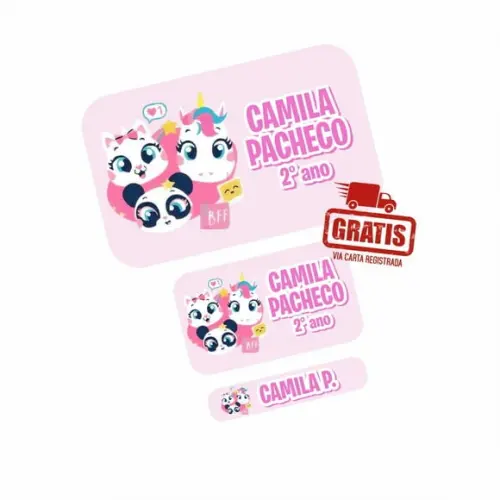 Etiqueta Escolar Multibichos Best Friend Puket