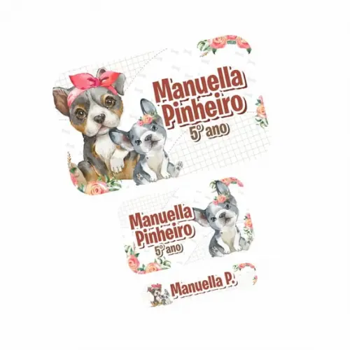 Etiqueta Escolar Pet Menina