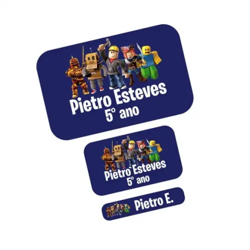 Etiqueta Escolar Roblox