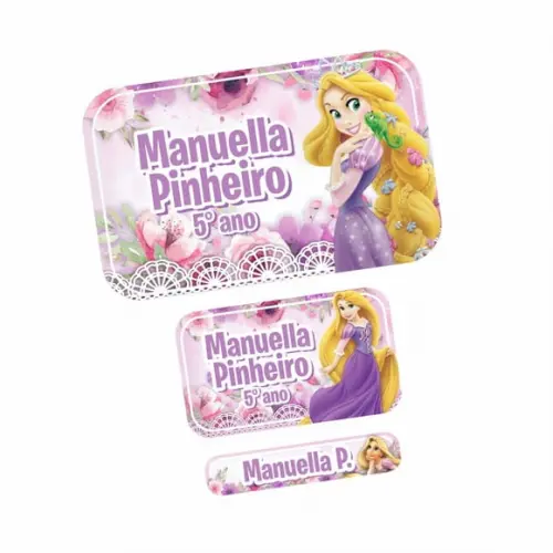 Etiqueta Escolar Rapunzel