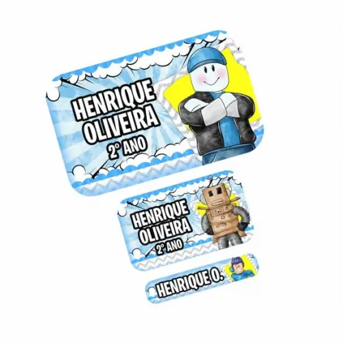 Etiqueta Escolar Roblox