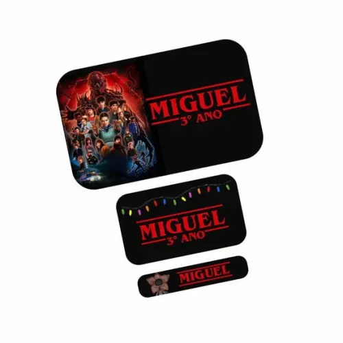 Etiqueta Escolar Stranger Things