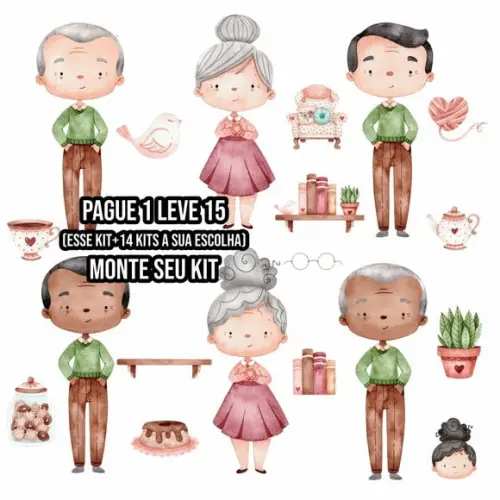 Kit Digital Avós Png
