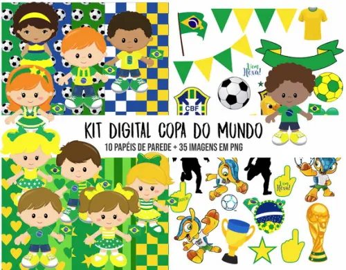 Kit Digital Copa Do Mundo + 14 Arquivos De Corte Da Loja