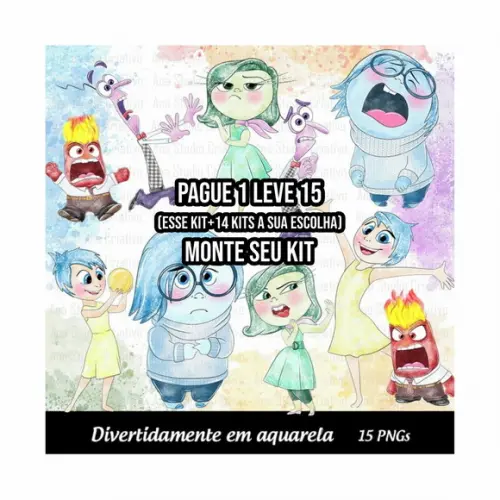 Kit Digital Divertidamente Aquarela