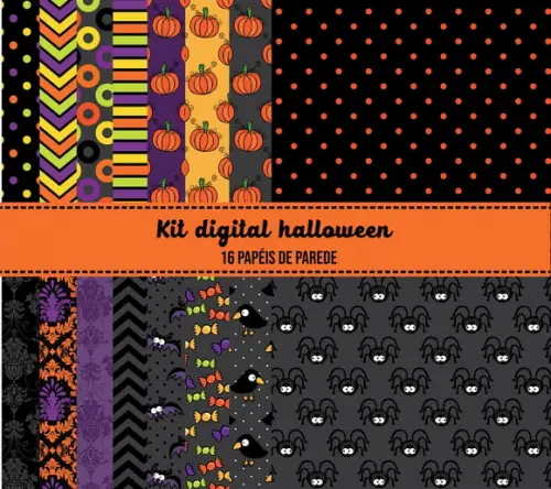 Kit Digital Halloween 1 Jpeg +14 Arquivos