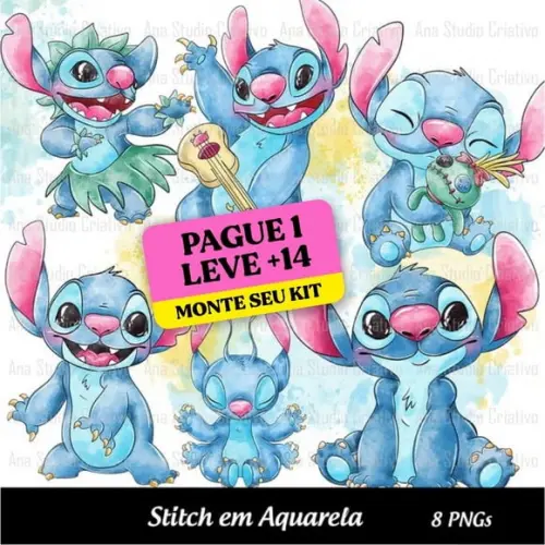 Kit Digital Stitch Aquarela 1