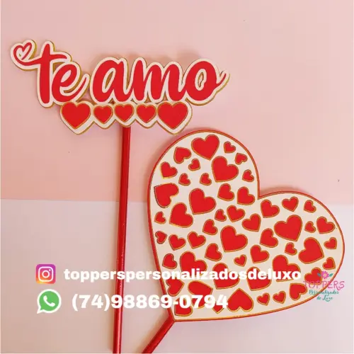 Arquivo de Corte Topo de Bolo Dia dos Namorados 14